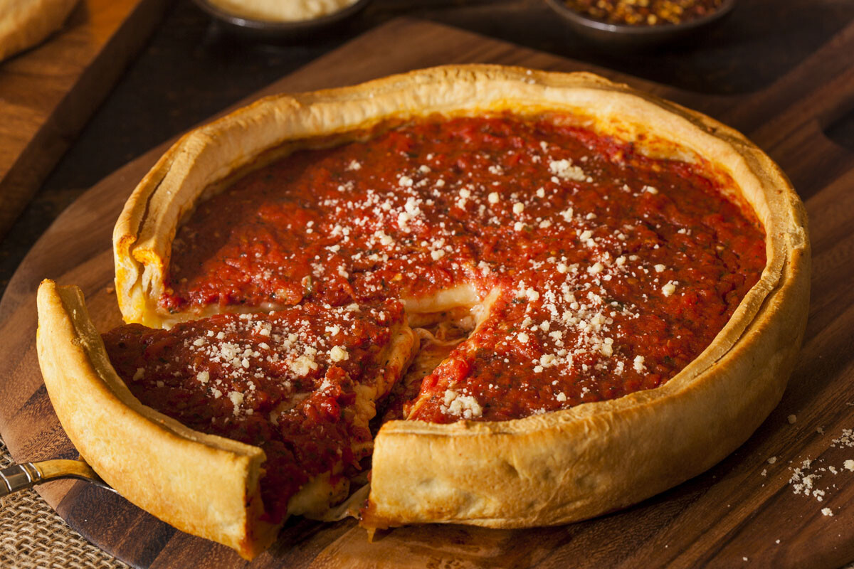 Deep Dish Pepperoni Pizza Recipe All For Pizza