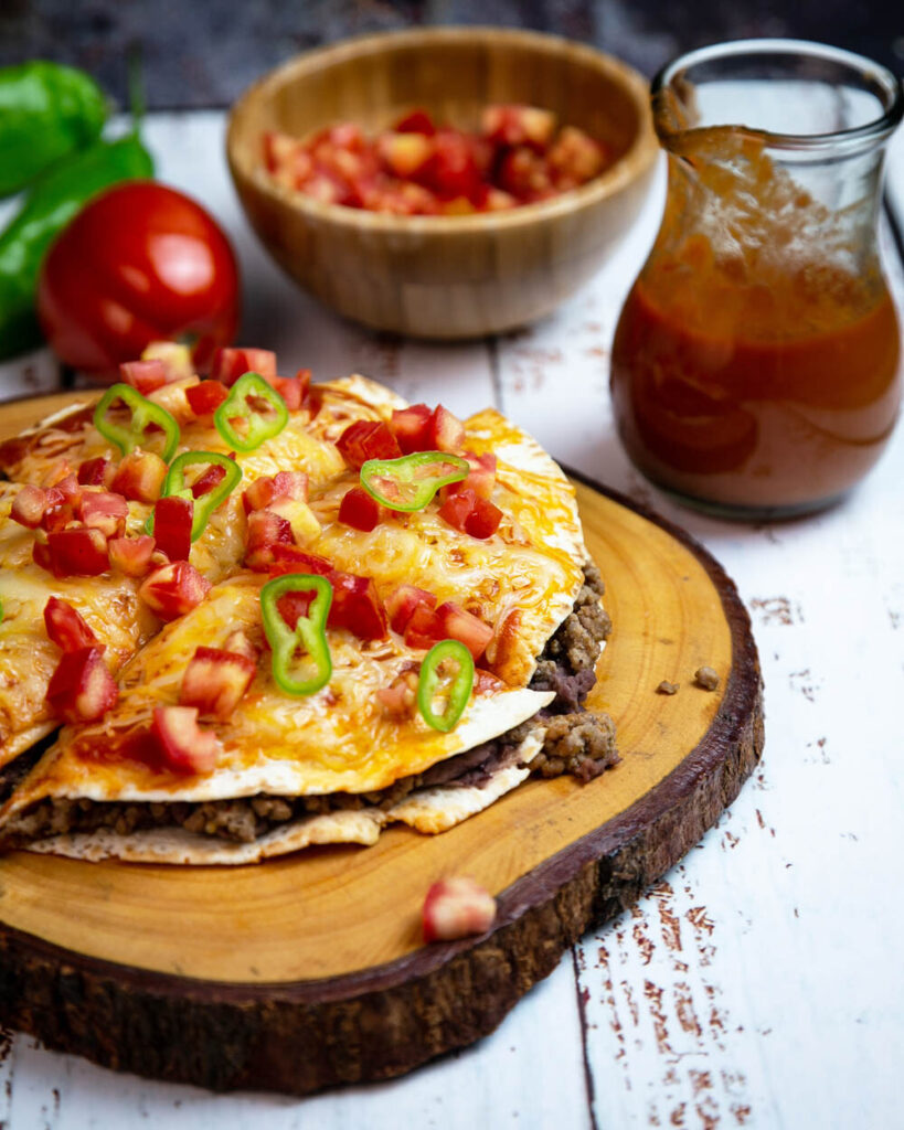 Mexican pizza just like taco bell, just much better