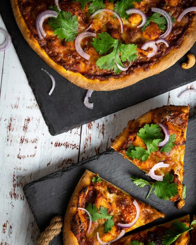 Butter Chicken Pizza Recipe - All For Pizza